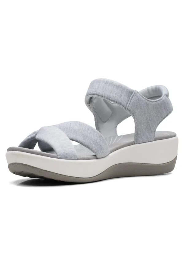 dernières Clarks Arla Shore-D – Sandales Compensées – Grey 3