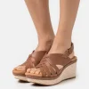 Meilleur Service Clarks Elleri Grace – Sandales À Plateforme – Tan 23