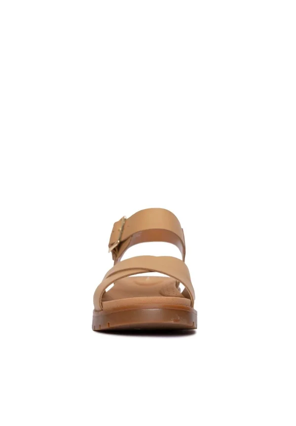 Clarks Orinoco Strap – D – Sandales À Plateforme – Light Tan Lea bas prix 5