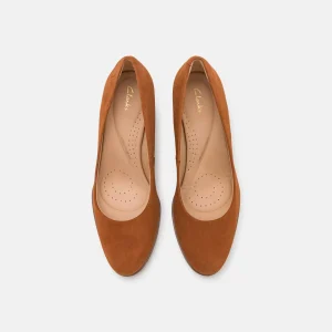 Clarks Freva Court – Escarpins À Talons Hauts – Caramel De Qualité 18