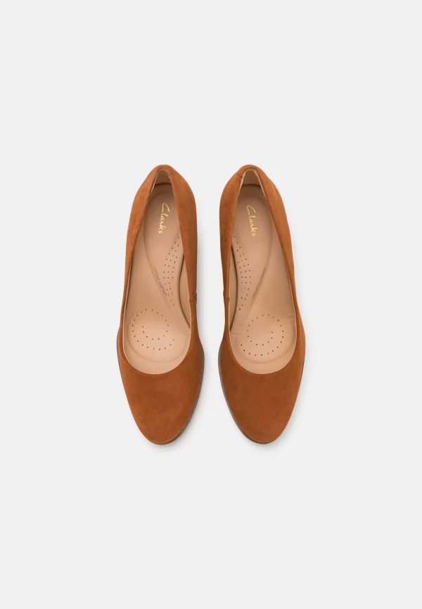 Clarks Freva Court – Escarpins À Talons Hauts – Caramel De Qualité 7