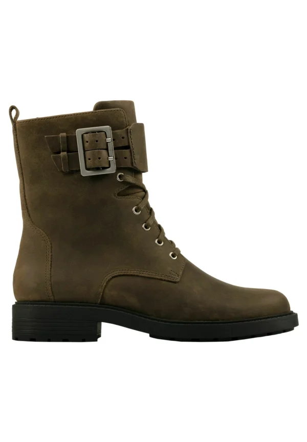 Clarks Bottines À Lacets – Dark Olive Lea beauté 1