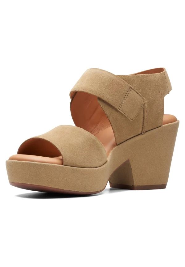 Clarks Kimmeihi Strap-D – Sandales À Plateforme – Beige mode 3