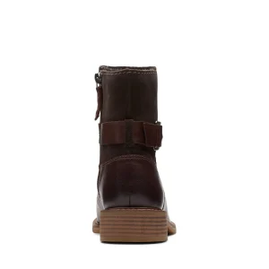 Clarks Cologne Strap – Bottines – Dark Brown Combi Vente 12