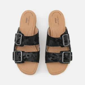 soldes ligne Clarks Lana Beach – Mules À Talons – Black Interest 18