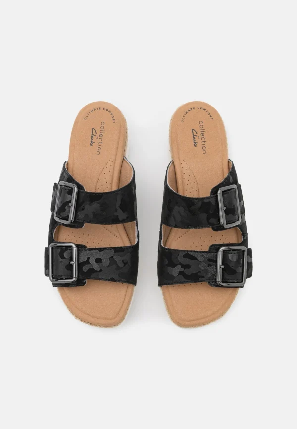 soldes ligne Clarks Lana Beach – Mules À Talons – Black Interest 7