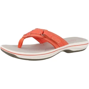 Clarks Brinkley Sea – Tongs – Bright Coral (26158581) qualité supérieure 9