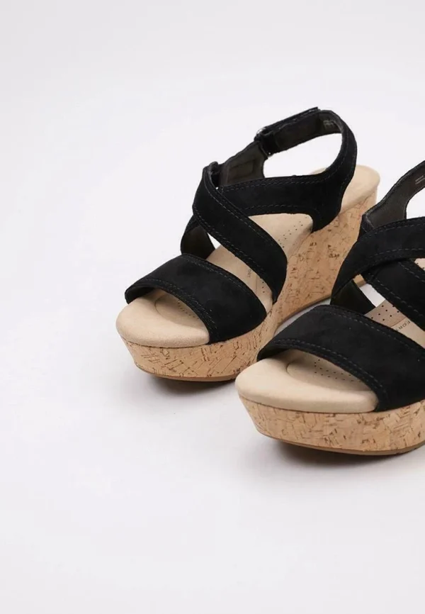 Clarks Rose Way – Sandales À Talons Hauts – Black boutique en ligne 6