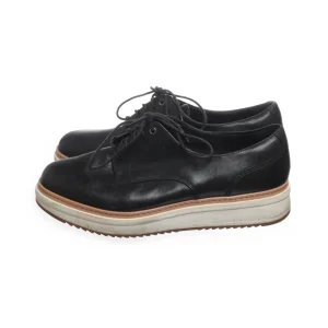 Clarks Derby Shoes Black SHOES-EU-39.5 Women design à la mode 14