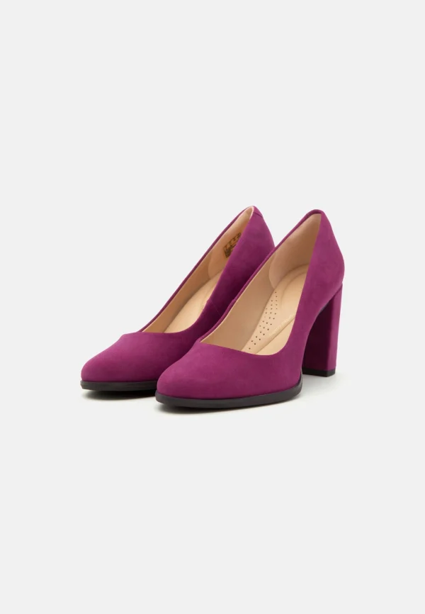 Clarks Freva – Escarpins À Talons Hauts – Purple jusqu'à 4