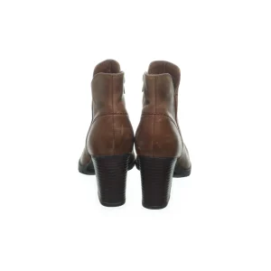 Clarks Heeled Boots Brown SHOES-EU-39.5 Women grossiste 13